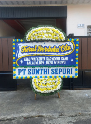 Papan Bunga Duka di Maguwoharjo